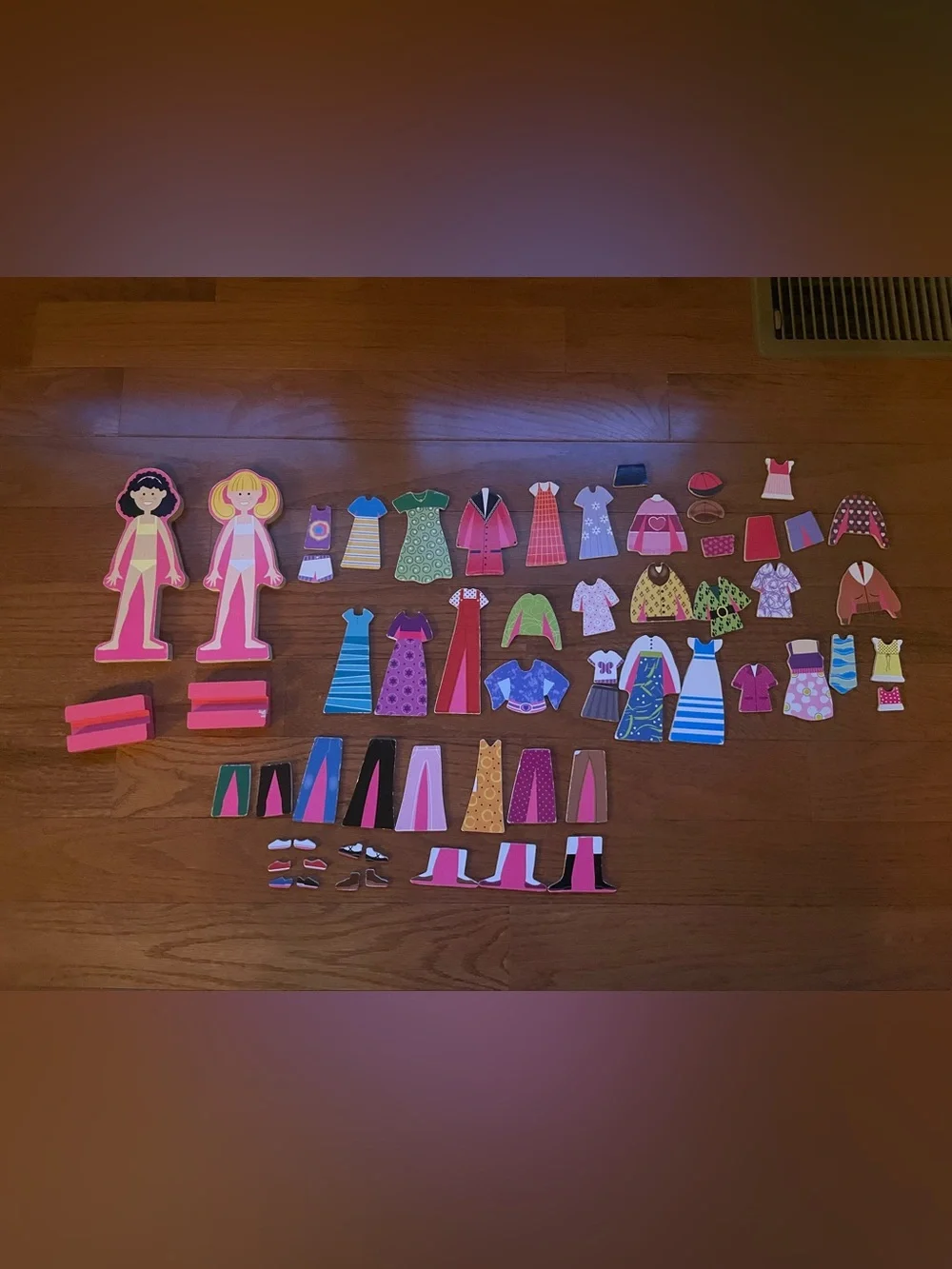 Melissa & Doug Abby and Emma Magnetic Dress-Up Dolls and Accessories